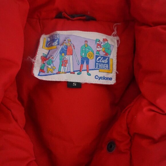 Vintage '80S Cyclone Winter Club Purple w Red Liner Puffer Utility Ski Jacket S - Picture 11 of 12